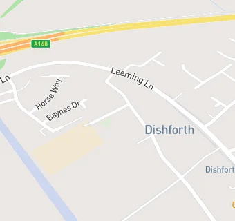 map for Dishforth C of E (VC) Primary School