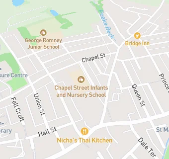 map for Chapel Street Infants and Nursery School