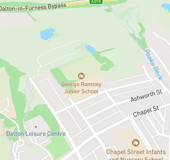 map for George Romney Junior School