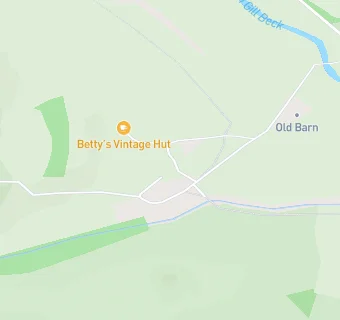 map for Betty's Vintage Hut