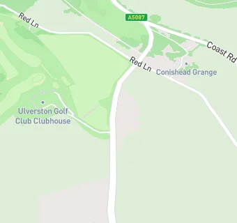 map for Ulverston Golf Club