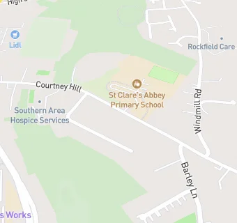 map for ST CLARE'S ABBEY PRIMARY SCHOOL