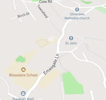 map for Silverdale St John's Church of England Voluntary Aided Primary School