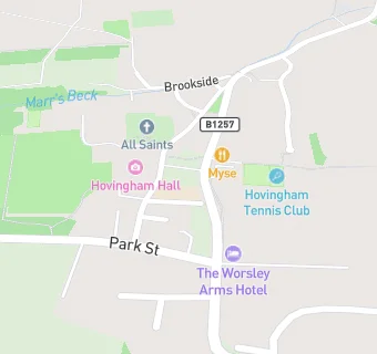 map for Hovingham Church of England Voluntary Controlled Primary School