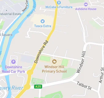 map for WINDSOR HILL PRIMARY SCHOOL