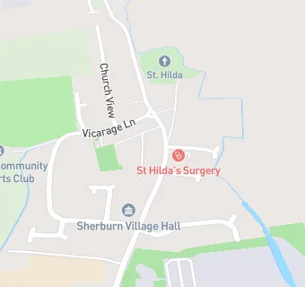 map for Sherburn & Rillington Practice - Sherburn Surgery