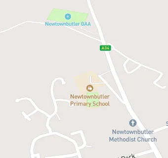 map for Newtownbutler No 2 P School