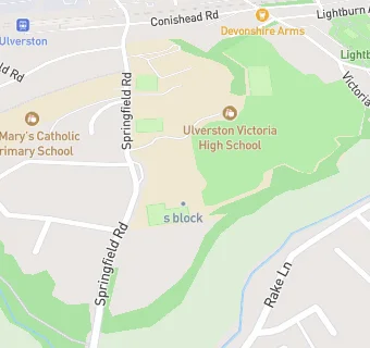 map for Ulverston Victoria High School