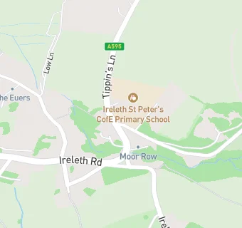 map for Ireleth St Peter's CofE Primary School