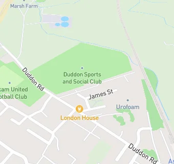 map for Duddon Sports and Social Club