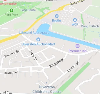 map for Ulverston Premier Inn