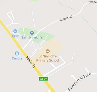 map for St Ninnidhs Primary School