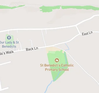 map for St Benedicts RC Primary School