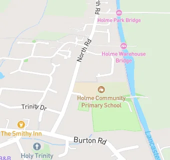 map for Holme Primary School