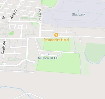 map for Millom Rugby League Club