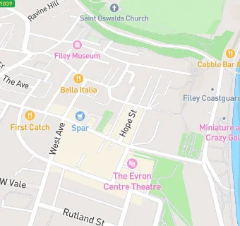 map for Filey Curry House