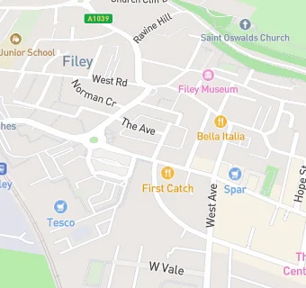 map for Filey Surgery