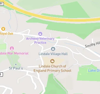 map for Lindale C.E.Primary School