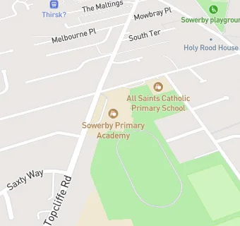 map for Sowerby Community Primary School