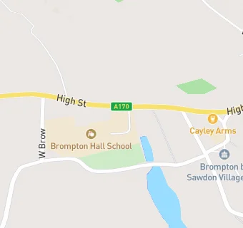 map for Brompton Hall School