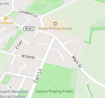 map for Cayton Playing Fields Association