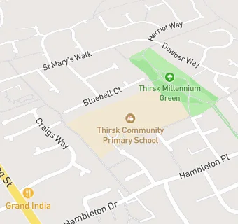 map for Thirsk Community Primary School