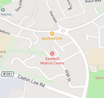 map for Eastfield Medical Centre