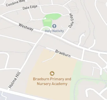 map for Braeburn Primary and Nursery Academy