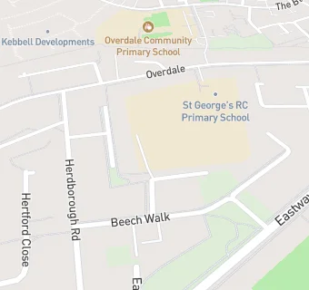 map for Scarborough, Overdale Community Primary School