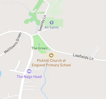 map for Pickhill Church of England Primary School