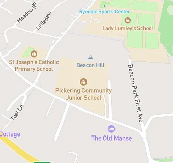 map for Pickering Junior School