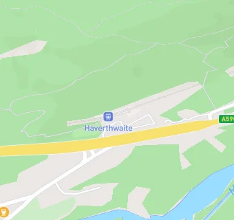 map for Haverthwaite Station Restaurant