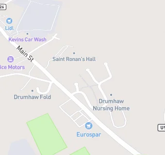 map for Drumhaw Day Centre