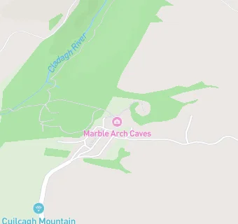 map for Marble Arch Caves Visitor Centre