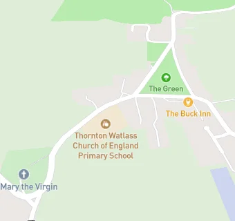 map for Thornton Watlass Church of England Primary School