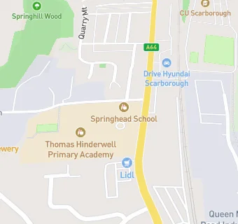 map for Thomas Hinderwell Primary Academy