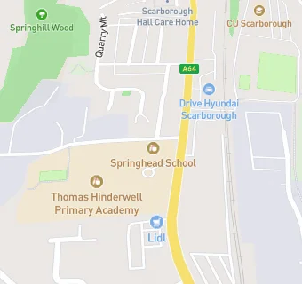 map for Springhead School