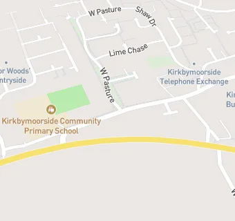 map for Kirkbymoorside C P School