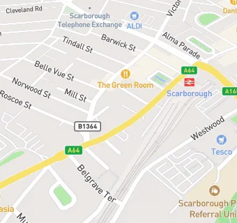 map for Scarborough Club Institute