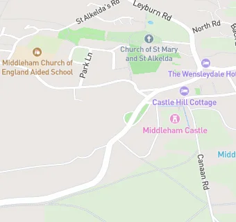 map for The Priory Middleham