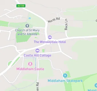 map for Middleham Fish And Chips