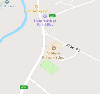 map for St Mary's Primary School