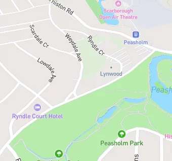 map for Peasholm Dental Practice