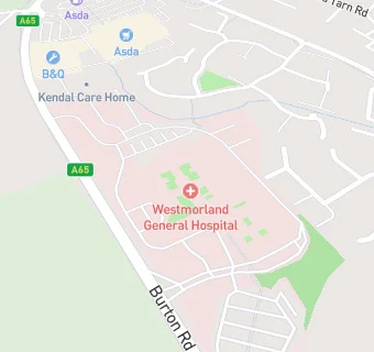 map for Westmorland General Hospital