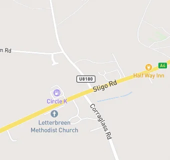 map for Half-Way Inn