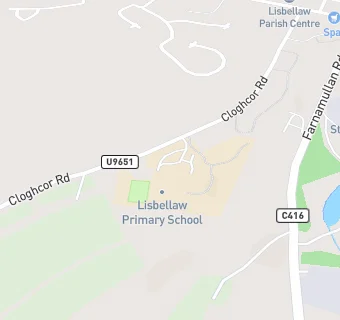 map for Lisbellaw Primary School