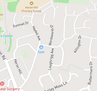 map for Heron Hill Care Home