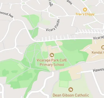 map for Vicarage Park CofE Primary School