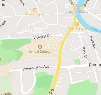 map for Kendal College