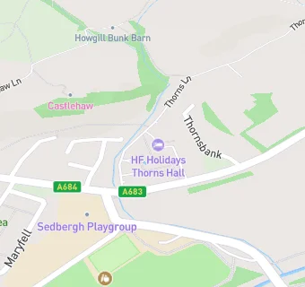 map for Thorns Hall Hotel